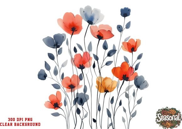 Download Wildflower Boho Watercolor Clipart - Boho watercolor Collection