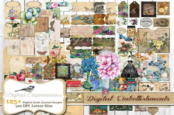 Download Junk Journal Kit Embellishments - Embellishments Collection