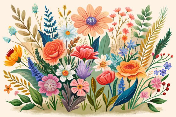 Download Boho Watercolor Wildflowers - Boho watercolor Collection