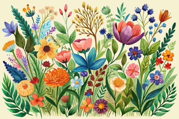 Download Boho Watercolor Wildflowers - Boho watercolor Collection