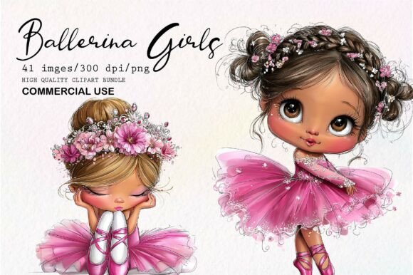 Download Whimsical Ballerina Girls PNG Clipart - Whimsical Collection