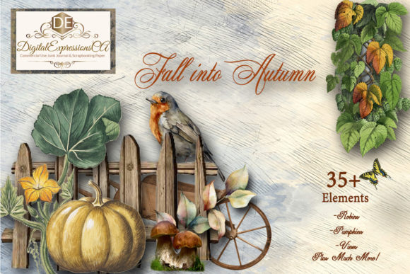 Download Fall into Autumn 35 Embellishments - Embellishments Collection