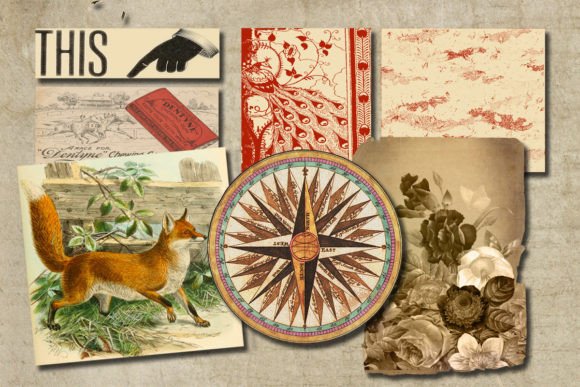 Download Vintage Junk Journal Embellishments - Embellishments Collection
