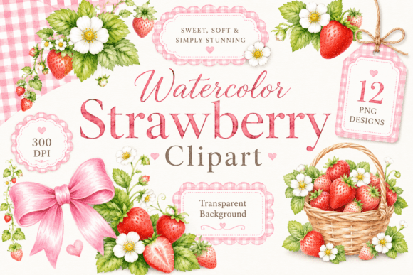 Download Coquette Strawberry PNG Bundle - Premium Resources