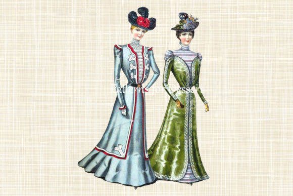 Download Victorian Women Vintage Clip Art - Vintage clip art Collection