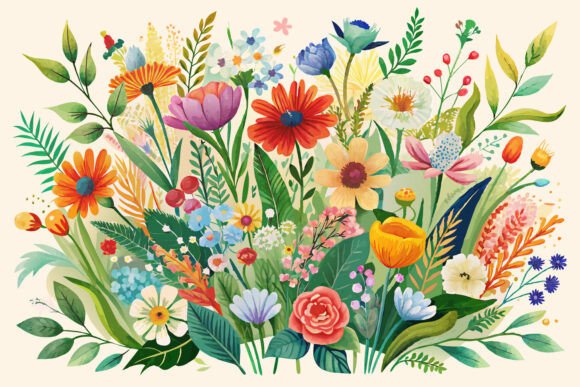 Download Boho Watercolor Wildflowers - Boho watercolor Collection