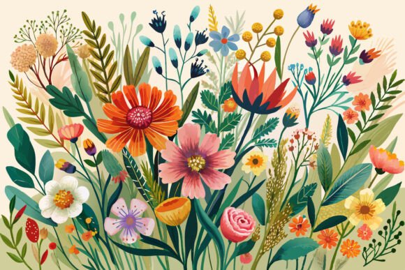 Download Boho Watercolor Wildflowers - Boho watercolor Collection