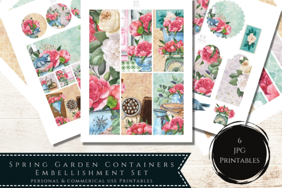 Download Spring Embellishments, Collage Sheets - Embellishments Collection